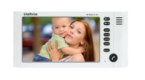 Foto do produto MODULO INTERNO PARA VIDEO PORTEIRO - IV 7010 HF HD BRANCO 