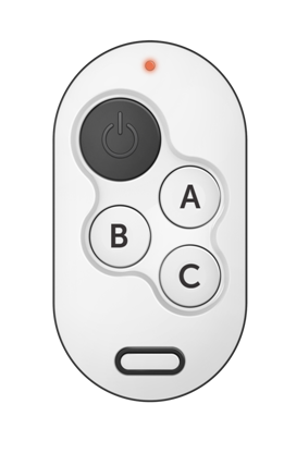 Foto do produto CONTROLE REMOTO XTR 1004 BRANCO/PRETO 
