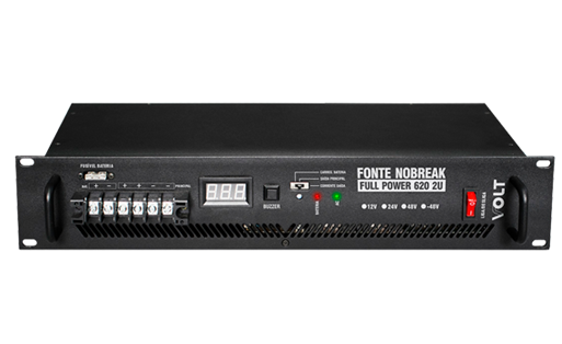 Foto do produto FONTE NOBREAK FULL POWER 620W 48V/10A - P/RACK - 2U - VOLT 