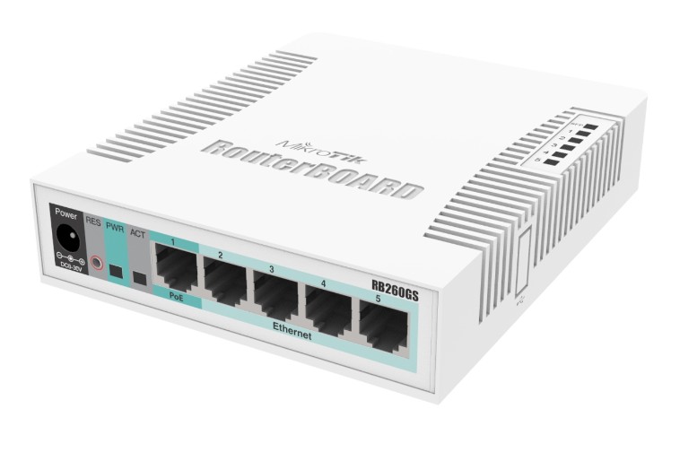 Foto do produto SWITCH MIKROTIK ROUTER BOARD GIGABIT - RB 260GS (SOB ENCOMENDA) 