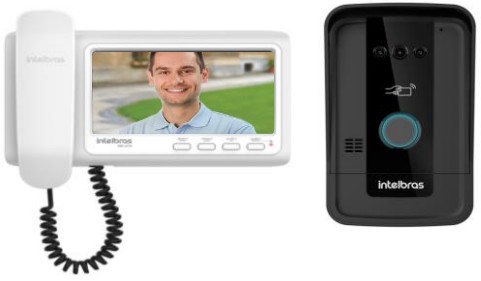 Foto do produto VIDEO PORTEIRO COM MONOFONE IVR 7 ID - PRETO/BRANCO 