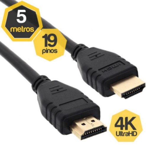 Foto do produto CABO HDMI 4K ULTRA HD 5,0M 