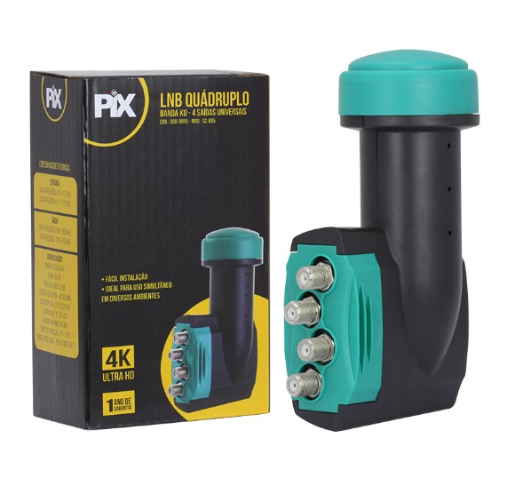 Foto do produto LNBF BANDA KU QUADRUPLO - SC-895 