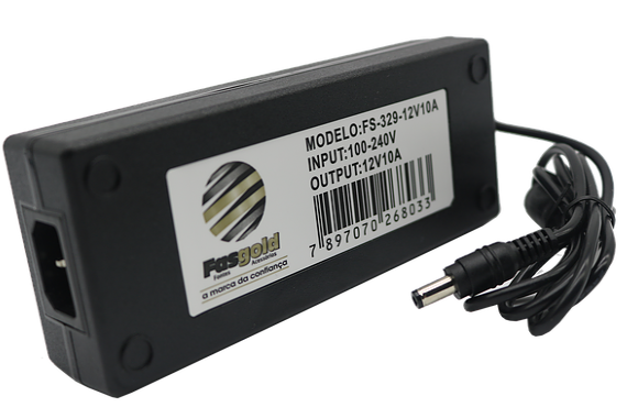 Foto do produto FONTE UNIVERSAL 12V 5A SELADA C/CONECTOR 