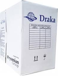 Foto do produto CABO CAT5E EZ UTP CMX 4P 24AWG PRYSMIAN/DRAKA PRETO (305MT) 