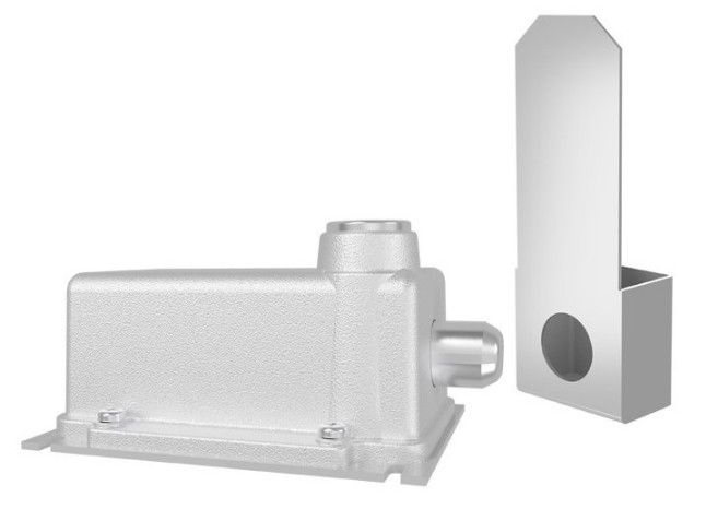 Foto do produto TRAVA ELETROMAGNETICA PARA PORTAO 220V CINZA 