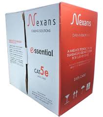 Foto do produto CABO LAN CAT5E ESSENTIAL UTP CMX 4P 24AWG - CINZA - 305M - NEXANS 