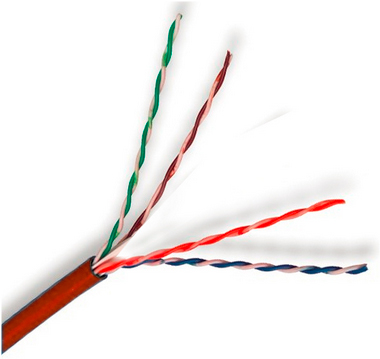 Foto do produto CABO LAN CAT6 ESSENTIAL UTP CM 4P 23AWG - VERMELHO - 305M - NEXANS 