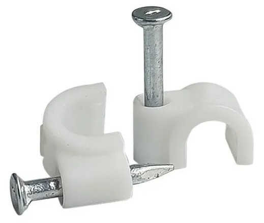 Foto do produto FIXA FIO 5MM BRANCO - PCT C/100 