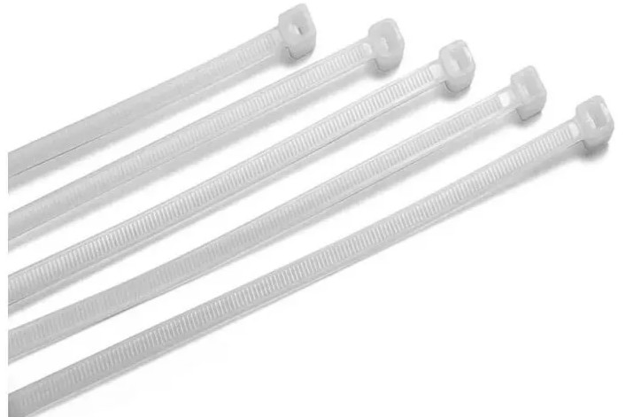 Foto do produto CINTAS NYLON REGULAVEIS BRANCA 300 X4,6MM (C/100) 