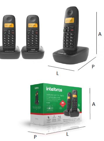 Foto do produto TELEFONE SEM FIO TS 2512 PRETO 