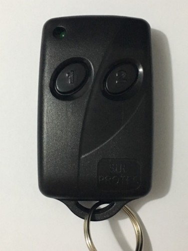 Foto do produto CONTROLE CLONE 433 C/BATERIA -2 TECLAS CINZA 